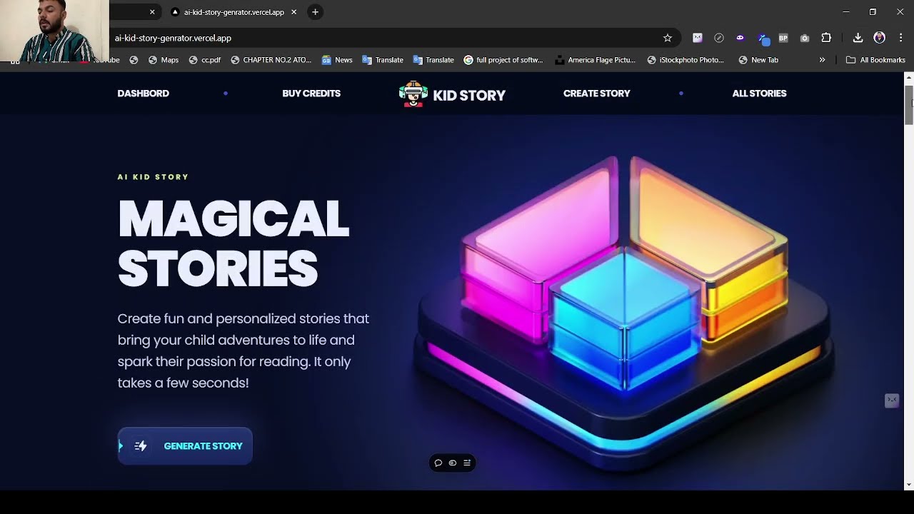 "How I Built an AI-Powered Story Generator Using Next.js! | Full Walkthrough