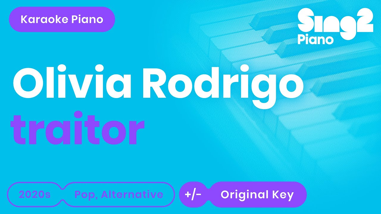 Olivia Rodrigo - traitor (Easy Version) Sheets by C Piano