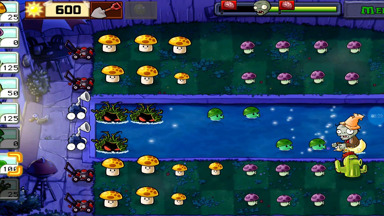Plants Vs Zombies Fog Level 4