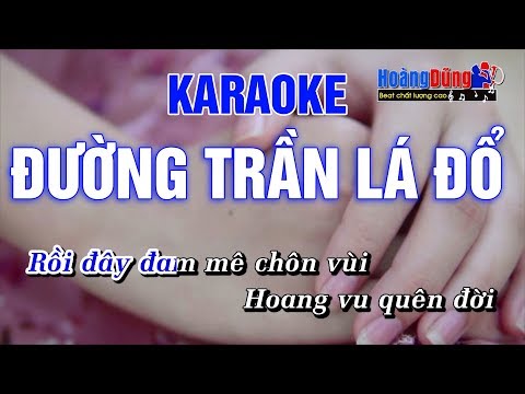 Đường Trần Lá Đổ Karaoke - Hoàng Dũng karaoke