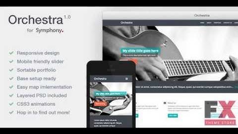 Preview Orchestra - Resposive Symphony CMS Theme