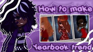 || ✧༚ ˎˊ˗  How to make the yearbook trend ,, gacha ,, || ✧༚ ˎˊ˗  Gabbieverse ||