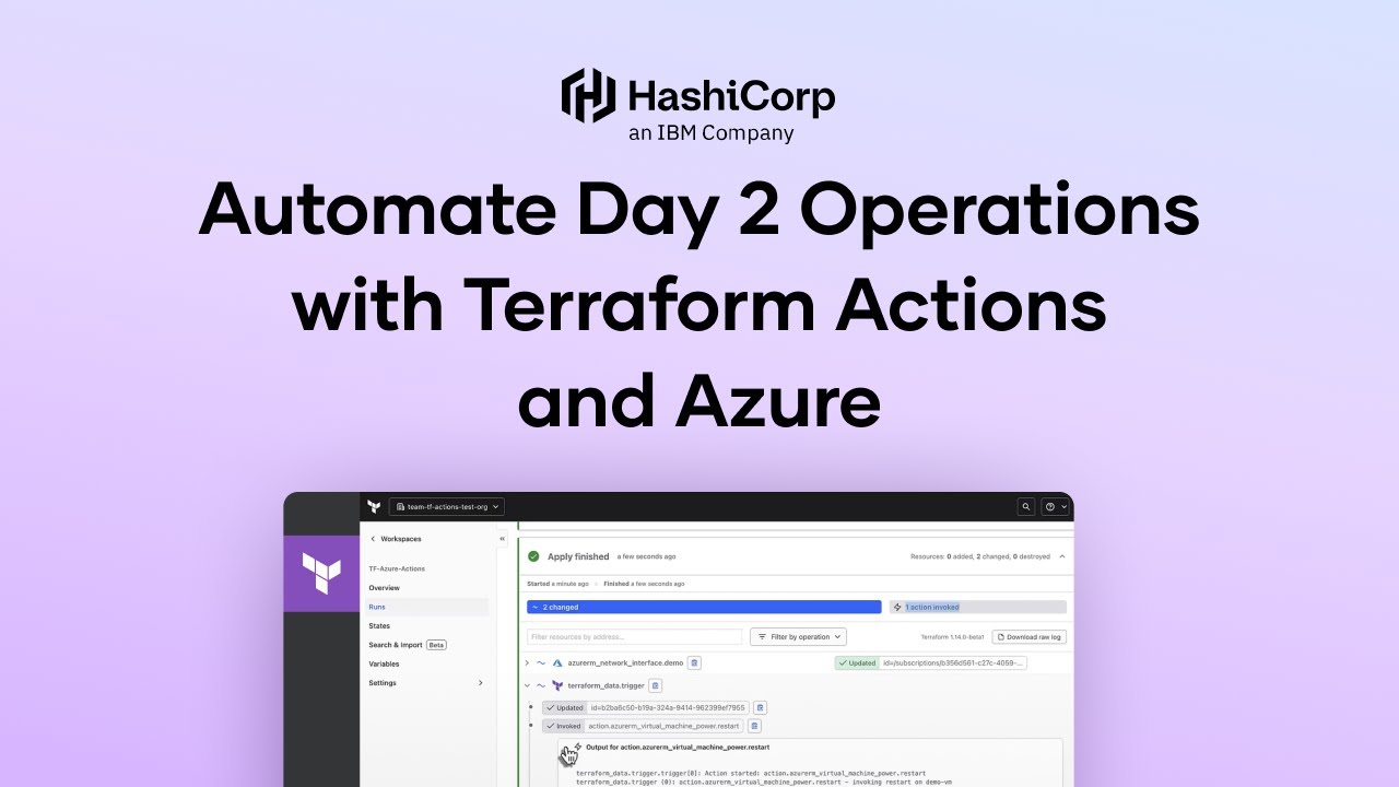 Automate Day 2 Workflows with Terraform Actions and Azure - YouTube