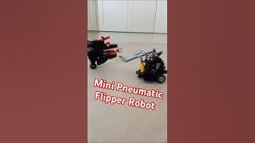 Mini Ares - The tiny LEGO pneumatic flipper robot