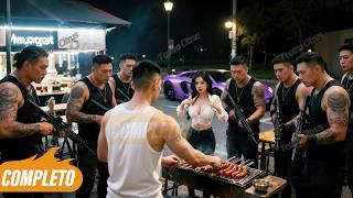 Un matón acosa a una vendedora de barbacoa, sin saber que su novio repartidor es un guerrero oculto.