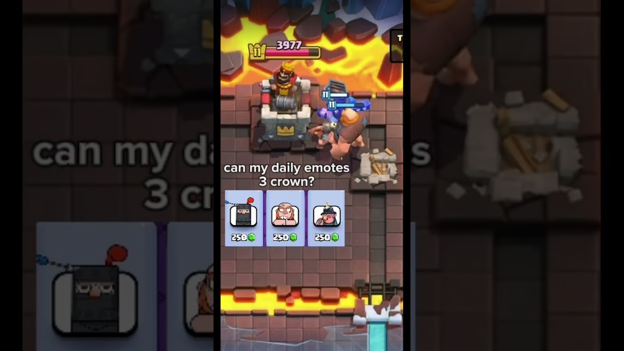 can my daily emotes 3 crown? 