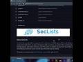 El MEJOR REPOSITORIO con WORDLISTS y DICCIONARIOS para Auditorias ✅ SecLists ✅ HACKING ÉTICO 🧠