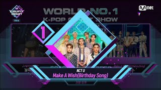 NCT U win 1st place with 'MAKE A WISH(Birthday Song)' on M NET's M COUNTDOWN 201022