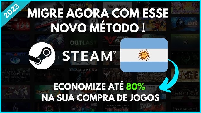 STEAM - Como criar uma conta Argentina, sendo cobrado em ARS$ 