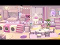 ぽこあポケモン | ロフトのある建築キットの内装づくり | Dreamy Purple Loft Rooms for Ditto | Pokopia