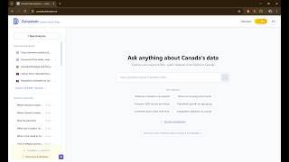 Statistics Canada Data, One Question Away | Introducing canada.datastam.ai