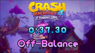 [WR] Crash Bandicoot 4 - Off-Balance Time Trial (0:37.30)