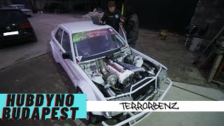 HUBDYNO BUDAPEST - A TERRORBENZ már nem füstöl? | Magyar Tomi M104 turbo project