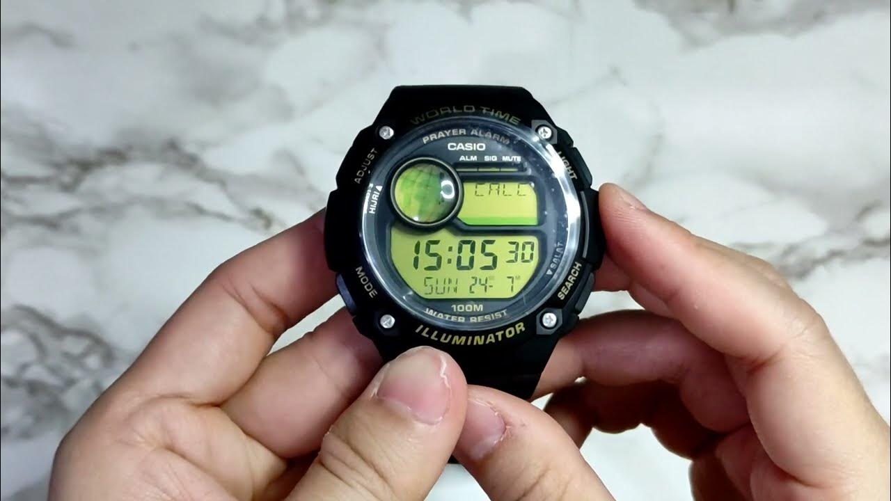 Cara Setting Jam Tangan Casio CPA-100-9A / CPA-100D-1A / CPA-100-1A ...