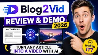 🔥Blog2Vid Review & Demo 2026: Turn Any Article into a Video With AI 🤖