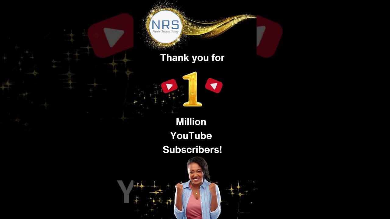 1 Million Subscribers. Thank you!!!! #newmilestone