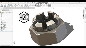 Castle Nut | Sketch & Design | Solidworks Tutorial
