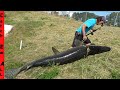 Catching a whale in muddy freshwater canal