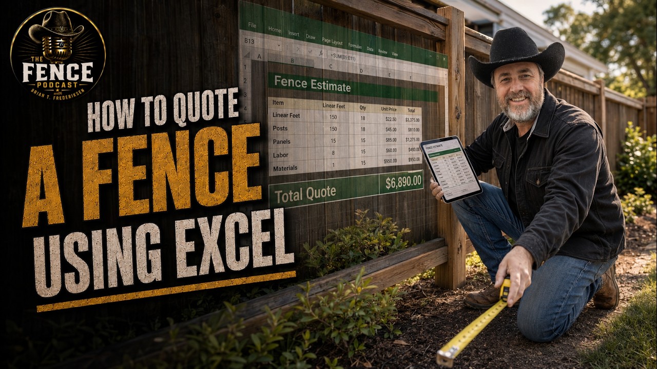 How to Quote a Fence Job Using Excel with Steve Zamir