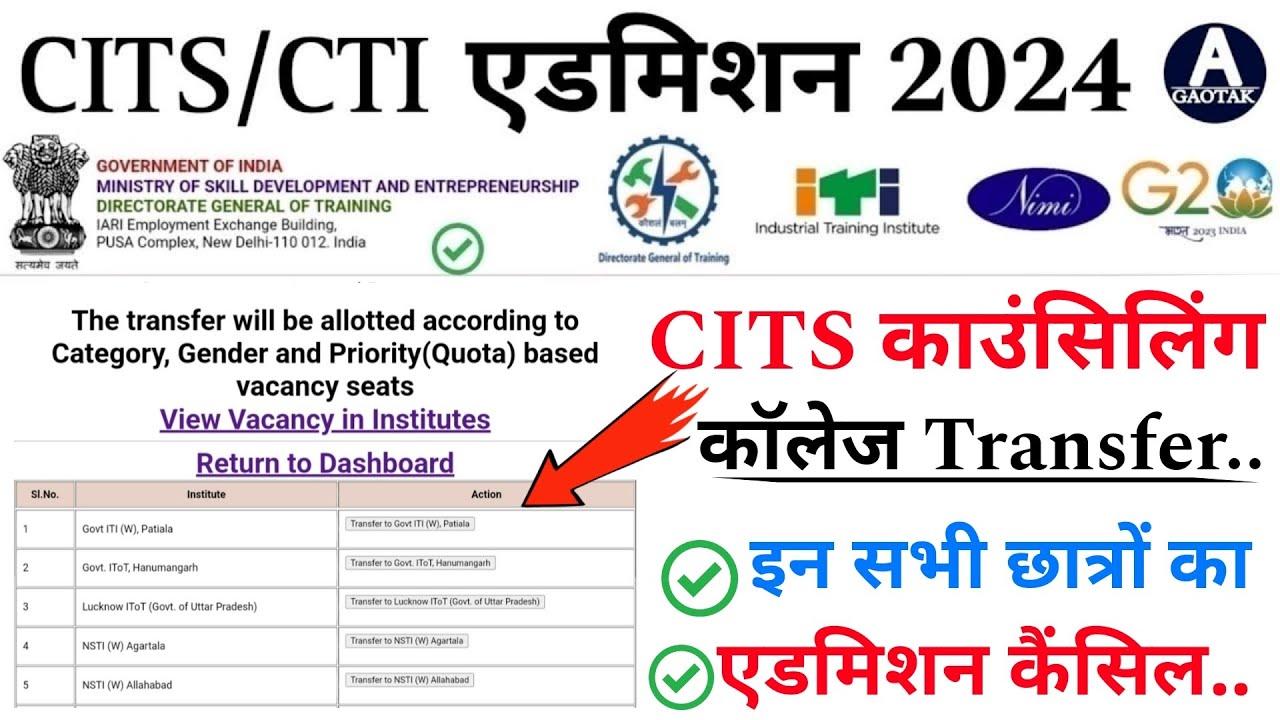 CITS Admission 2024 || CTI Counselling इन छात्रों का एडमिशन कैंसिल? || CITS new Update today || CITS