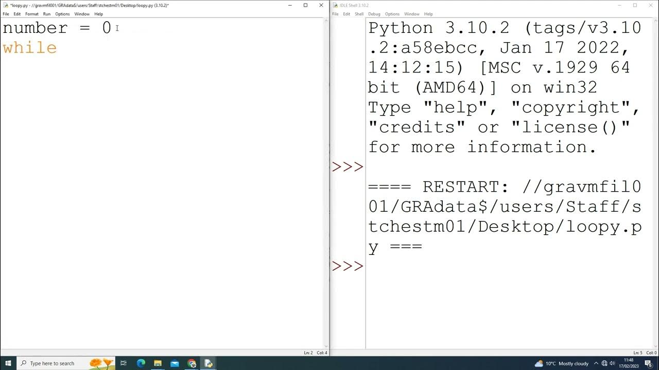 KS3 Python - Loops - YouTube