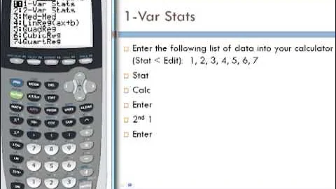 TI-84 Gives Mean, Std Dev, 5 Number Summary, Etc.