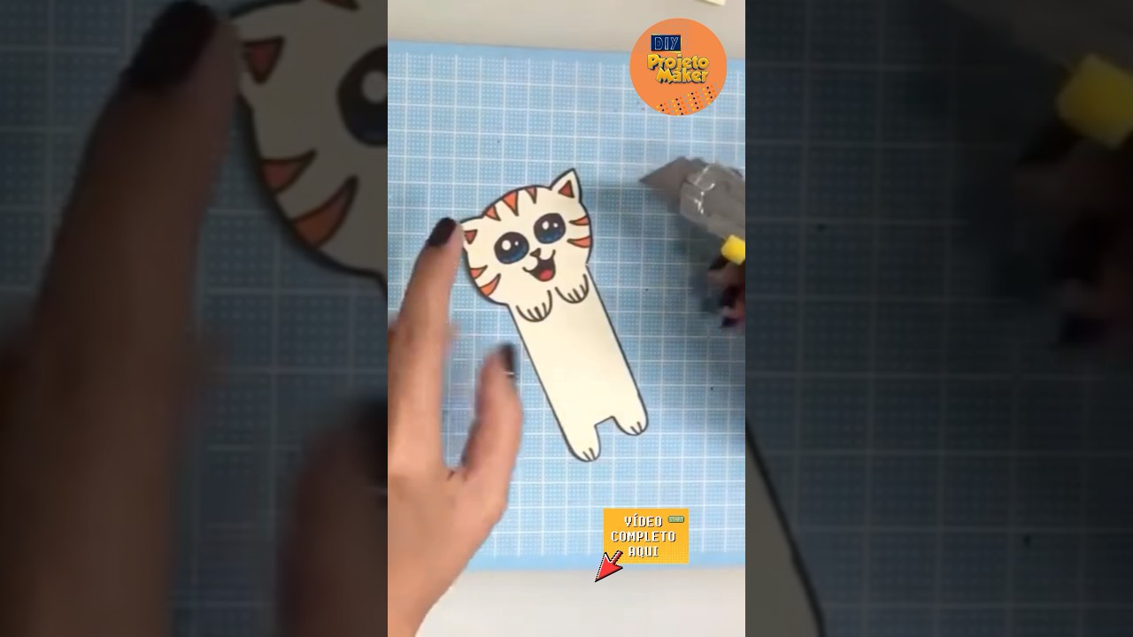 DIY Criativo: Marca-Página de Gatinho para Seus Livros