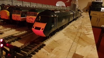Hornby Class 43 hst MTU TTS twin pack dcc sound demonstration