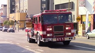 LAFD Engine 11 Responding (Air Horn)