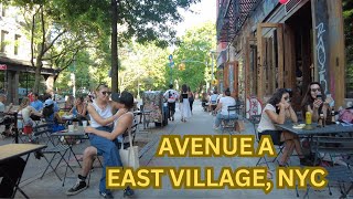 Life in Avenue A, Alphabet City East Village. New York City Walking Tour 4K