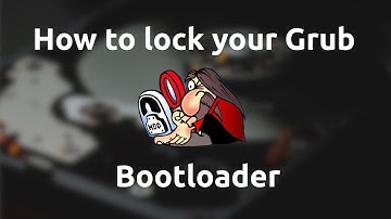 How to lock your grub bootloader