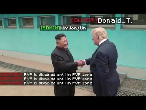Kim Jong Un And Donald Trump In Minecraft Youtube