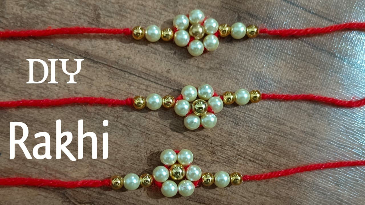 DIY Rakhi making ideas | How to make easy Rakhi at home | Homemade ...