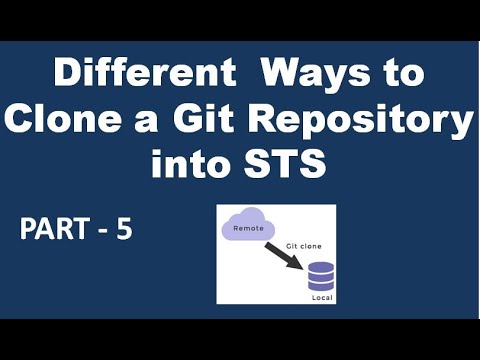 Different Ways to Clone a Git Repository into STS Editor with Simple Steps || Part -5 || Git.