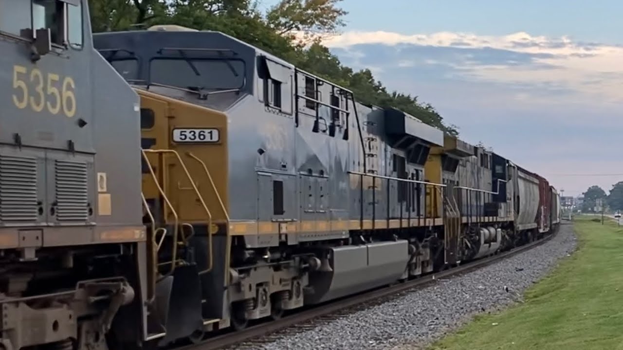csx M317 with YN3C ES40DC 5361 ravenswood wv 8/26/22 YouTube