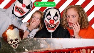 IT KILLER CLOWN PRANK ON SISTERS!! *THEY CRIED*