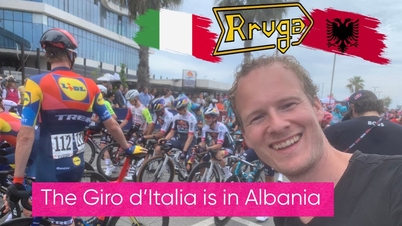 Great atmosphere at the Giro d'Italia in Albania