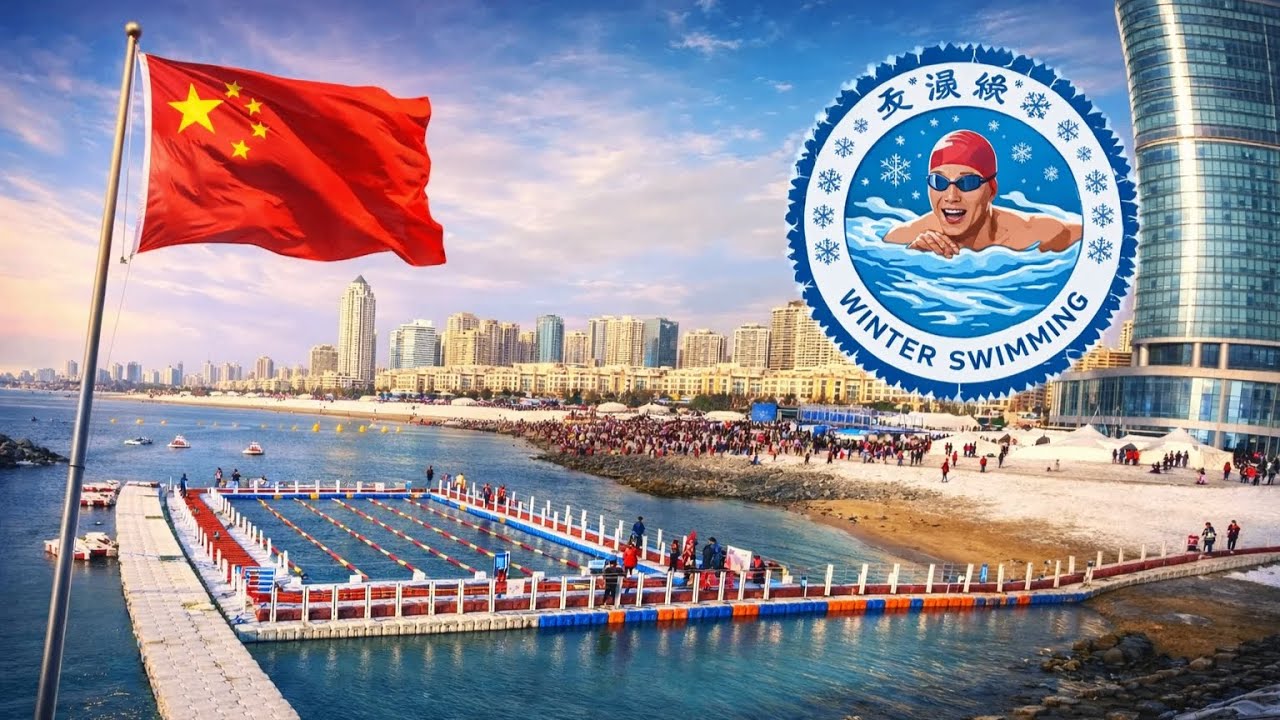Зимнее плавание в Китае🏊‍♂️