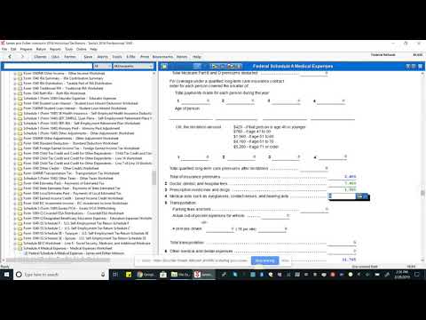 Comprehensive Problem #1: Entering Itemized Deductions