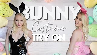 4K Easter Bunny Lingerie Try On With Mirror | Natural Mom Bod | Aspen Sage Try On