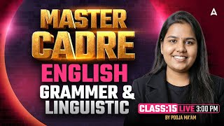 Master Cadre English Preparation 2026 | Grammar &amp; Linguistics MCQs | By Pooja ma'am #15