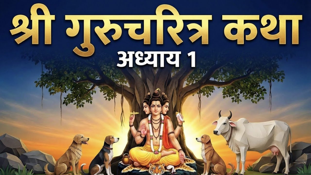 श्री गुरुचरित्र पारायण अध्याय 1 | मंगलाचरण आणि नामधारक कथा | Shri Gurucharitra Chapter 1 Marathi