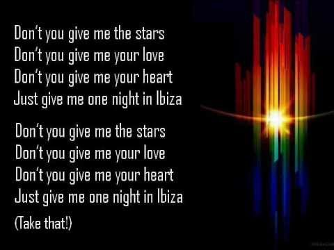 One night in Ibiza (lyrics) - Mike Candy \u0026 Evelyn