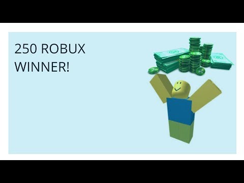 250 Robux Winner - robux winner