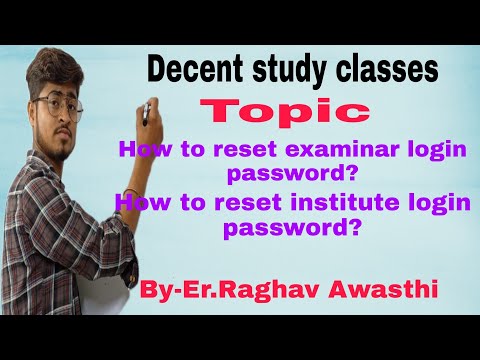 How to reset Institute and examinar login Password?(Full detail video)BTEUP site.....