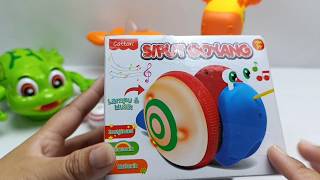 3 Minutes Satisfying with Unboxing rocking snail ASMR Review Toys #toys #snail  #dance