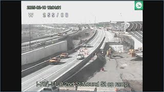 I-70 West in downtown Columbus closed after crane hits power lines, lanes expected to open in aftern