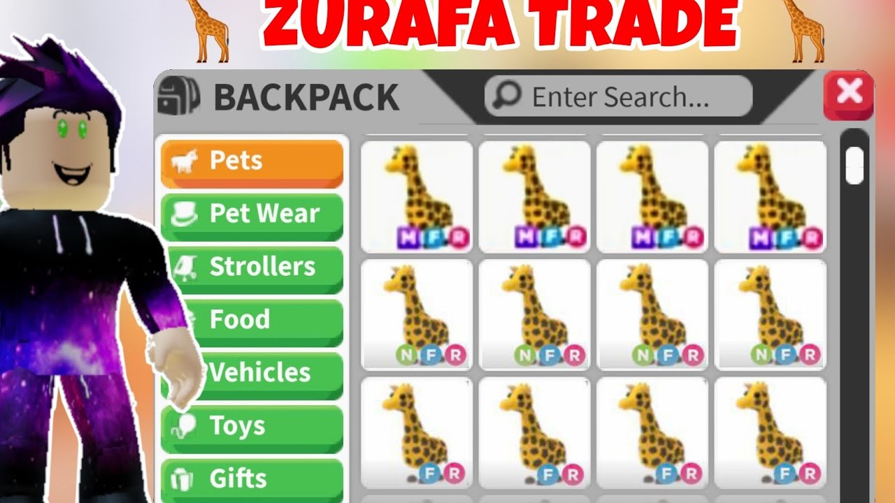 Fly Ride Giraffe FLY RİDE GİRAFFE TRADE! OYUNA ADMİN GELDİ! (Roblox Adopt Me) - YouTube