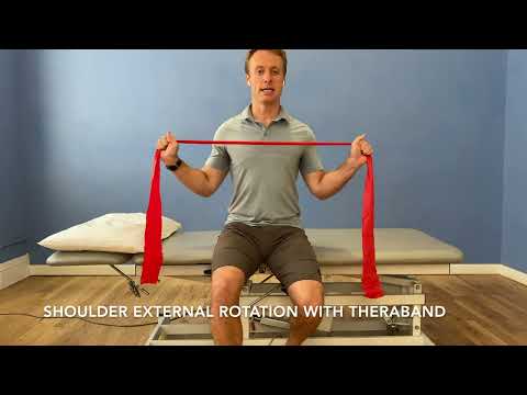 Shoulder External Rotation Bilateral with Theraband