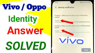 Identity Verification Vivo Forget Password ! Vivo Identity Problem Slove Vivo Identity Verification